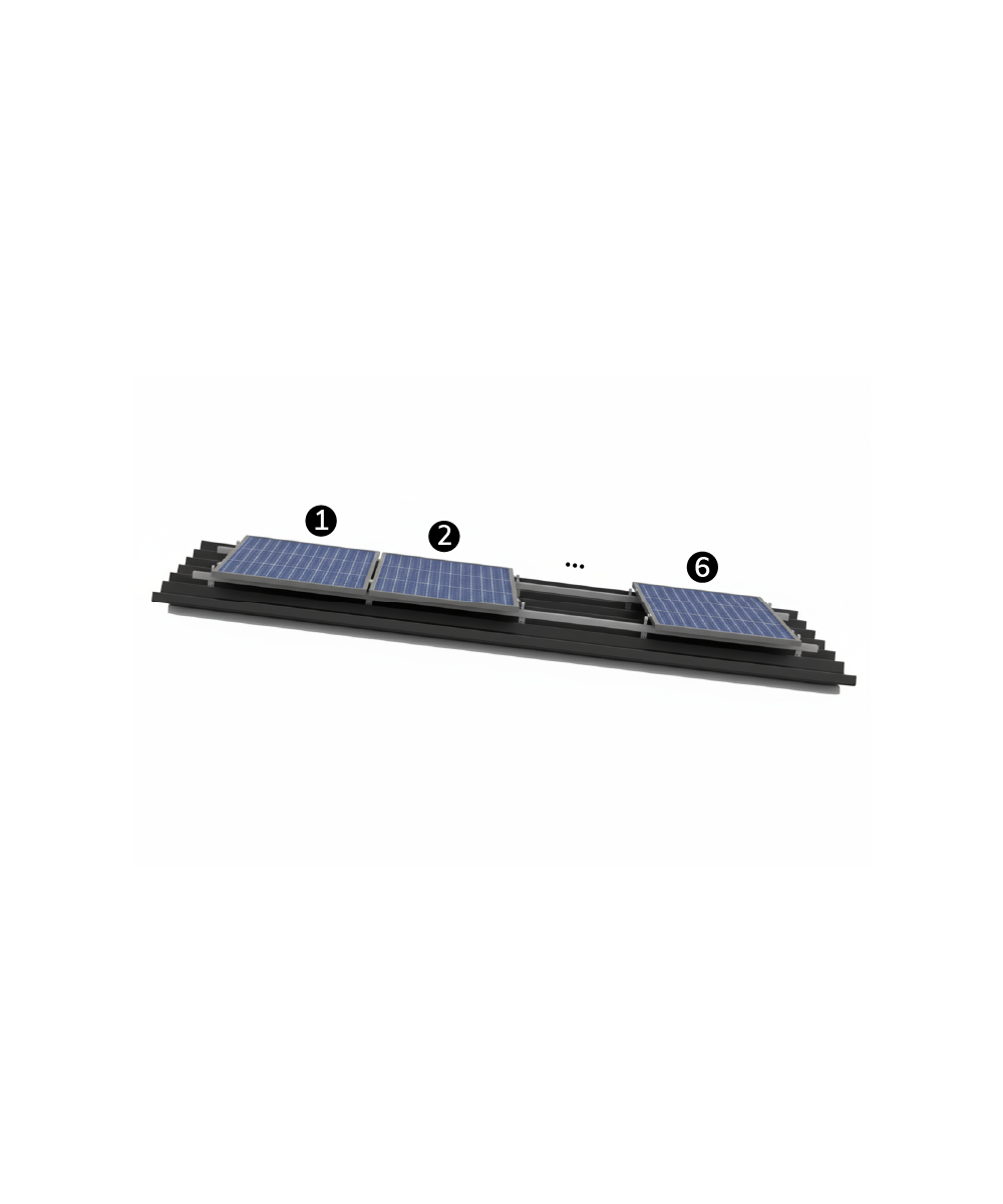 Estructura Coplanar 6 Paneles Techo Metalico - Imagen 2