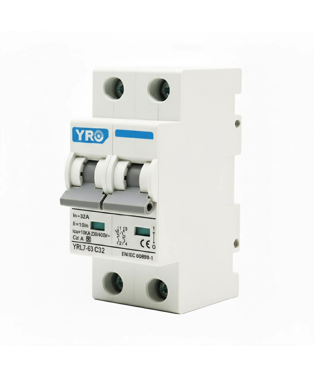 Interruptor Automático YRO YRL7-63 6kA 2P 80A 6kA 230-400V AC - Imagen 2