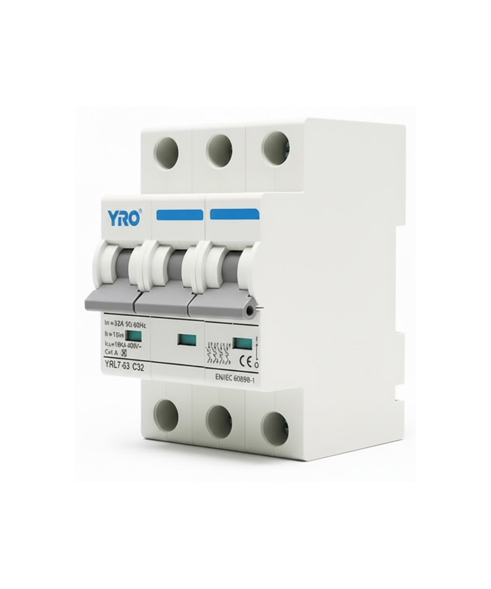 Interruptor Automático YRO YRL7-63 6kA 3P 32A 6kA 230/400V AC - Imagen 2