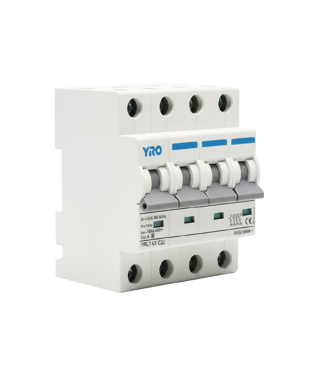 Interruptor Automático YRO YRL7-63 6kA 4P 80A 6kA 230/400V AC - Imagen 2