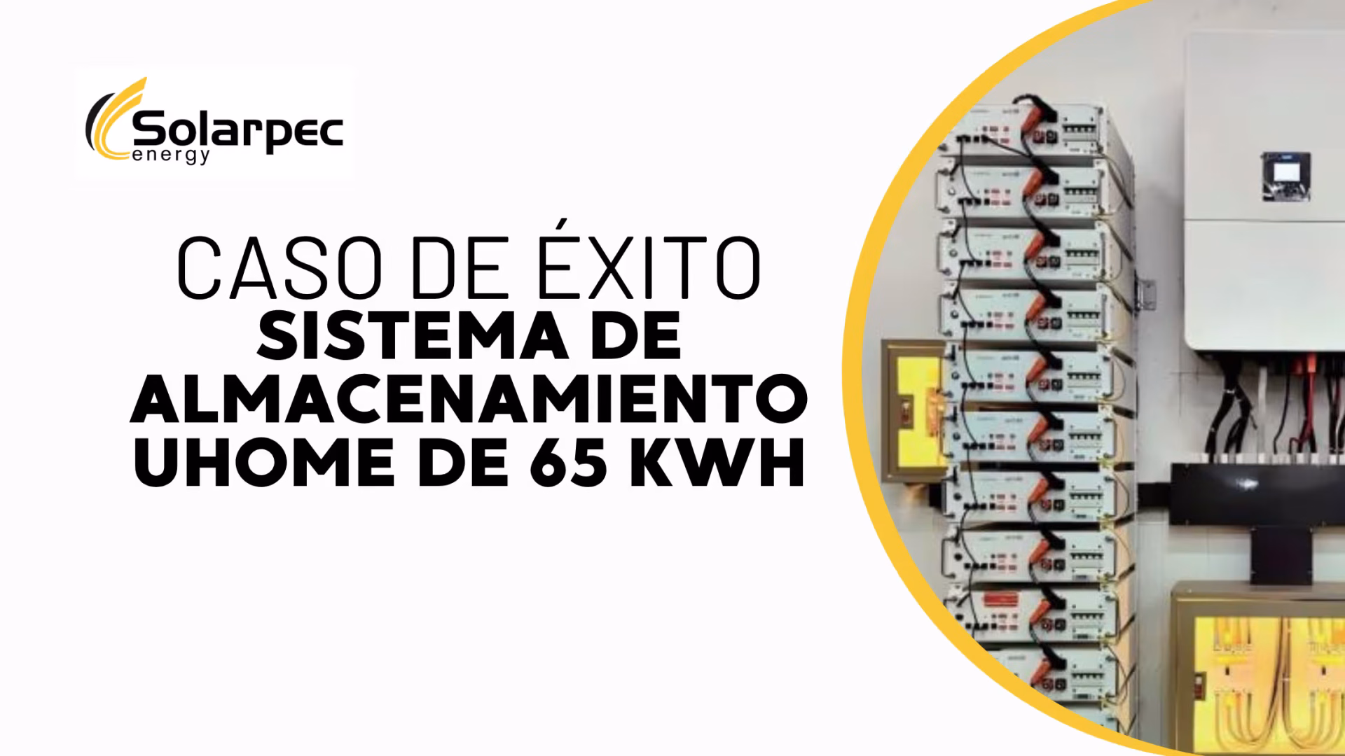 Caso de éxito, sistema de almacenamiento energético UHOME de 65 kWh para una fábrica