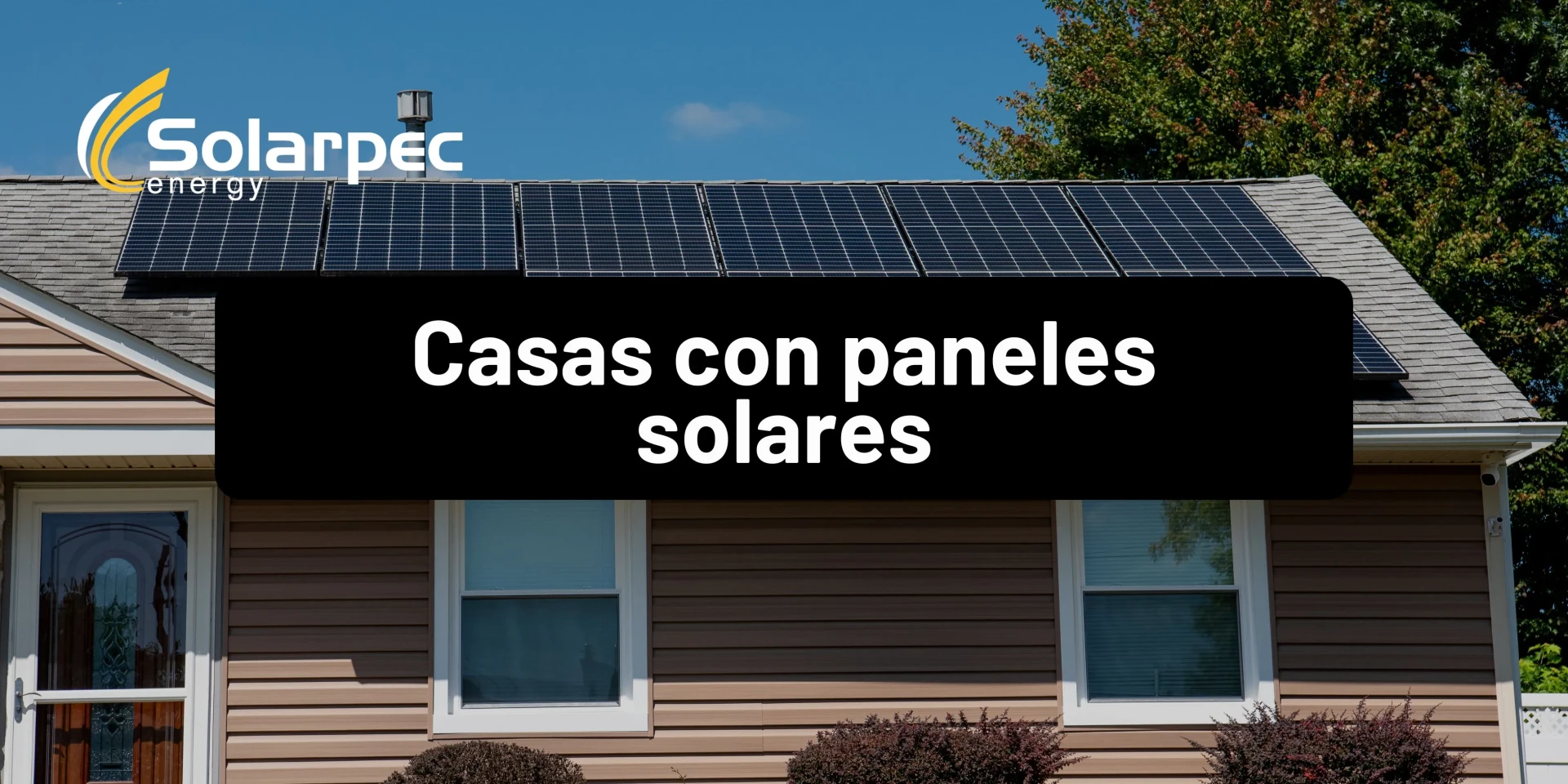 Casas con paneles solares