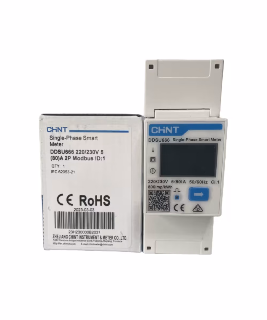 Smart Meter Chint DDSU-666 0.25A~5A 80Amax 1P 230V Medición Directa hasta 10kW - Vista principal