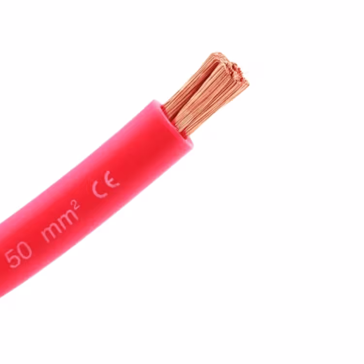 Cable de cobre calibre 1 AWG Rojo
