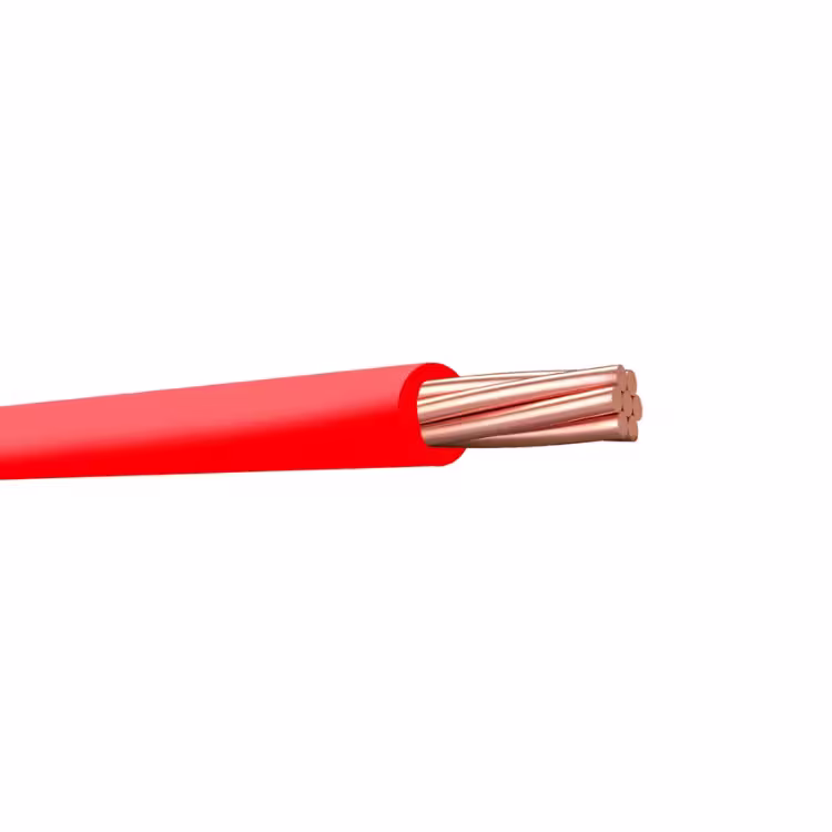 Cable de cobre calibre 4 AWG Rojo