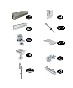 Estructura Coplanar 5 Paneles Techo Metalico - Imagen 3