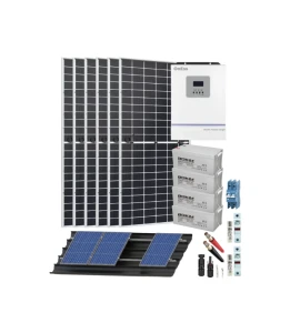 Kit Solar Aislado para casa de campo 5500W 110V AC 3800Whdia