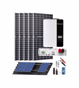 Sistema Solar para Casa de Campo Monofaisico 3000W 110V AC  16000Whdia