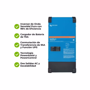 Inversor Cargador 48V Aislado Monofásico 5000W Victron MultiPlus-II 120V 48/5000/70-95 - Imagen 3