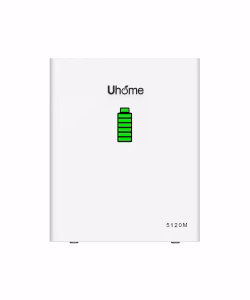 Batería Litio Estado Sólido 5kWh 48V Pared Uhome LFP 5120M