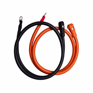 Par de cable de potencia inversor batería Alto Voltaje ( Terminal Ojal - Terminal AMPHENOL ) modelo B